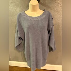 Soho Soft Blue Crew Neck Sweater